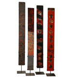 Set of 4  Japanese Lacquer Panels