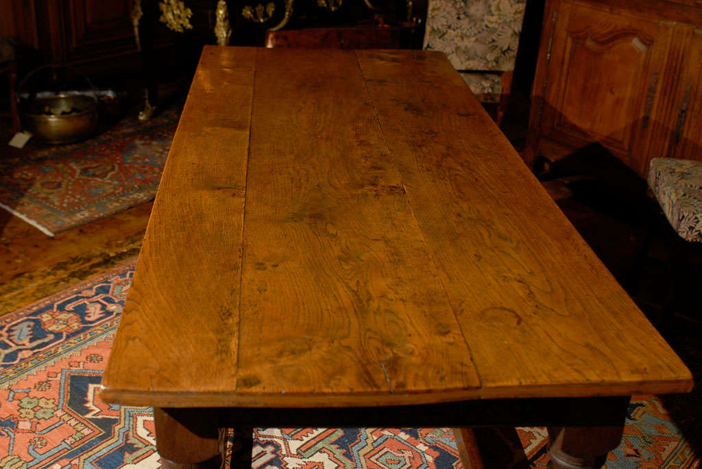 19th Century French Walnut Library Table For Sale 3