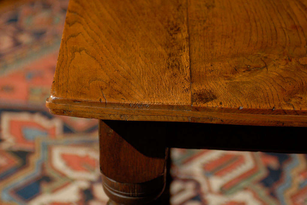 19th Century French Walnut Library Table For Sale 4