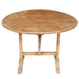 Antique Elm Wine Tasting Table