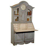 Swedish Secretaire with Clock