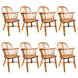 Set of Eight Windsor Armchairs