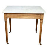 Period Oak Neoclassical Table base with Marble Top
