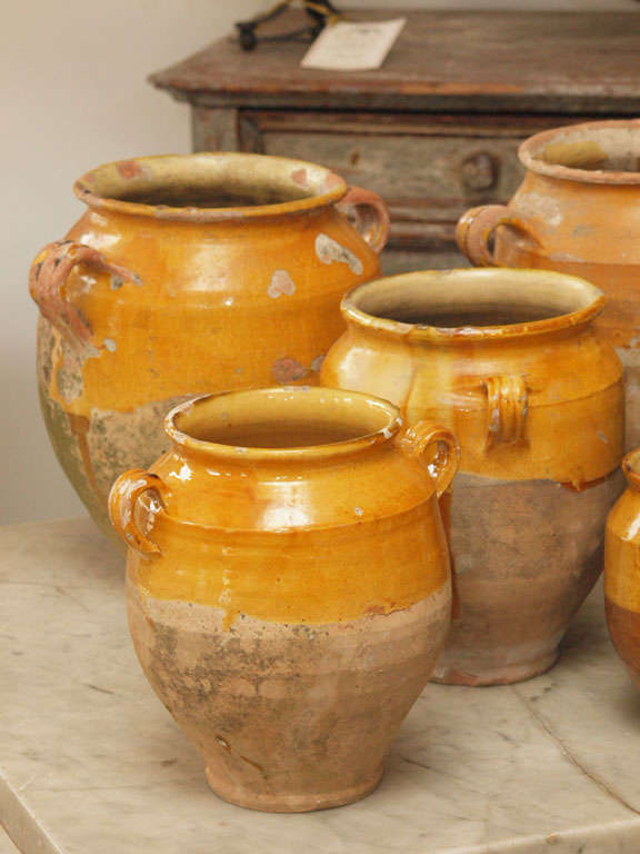 Glazed A selection of confit pots