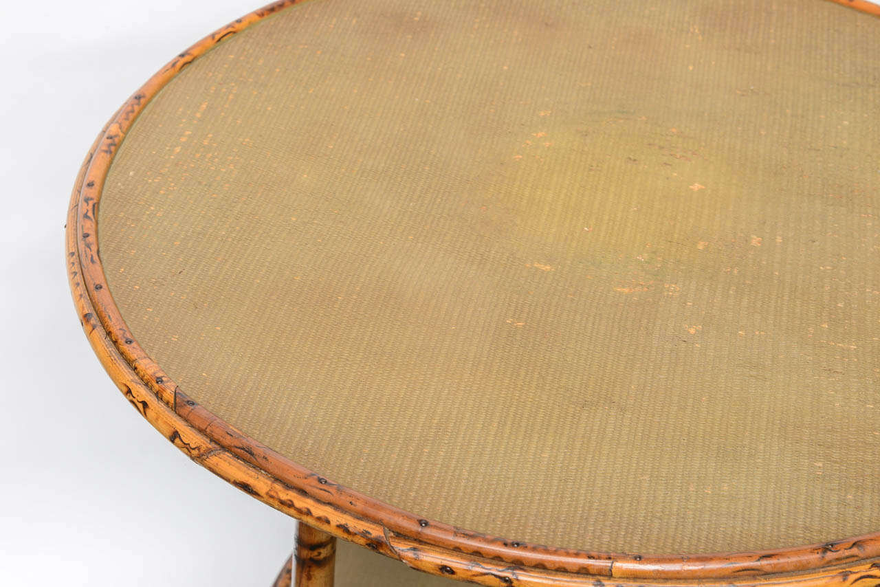 19th Century English Round Bamboo Table 1