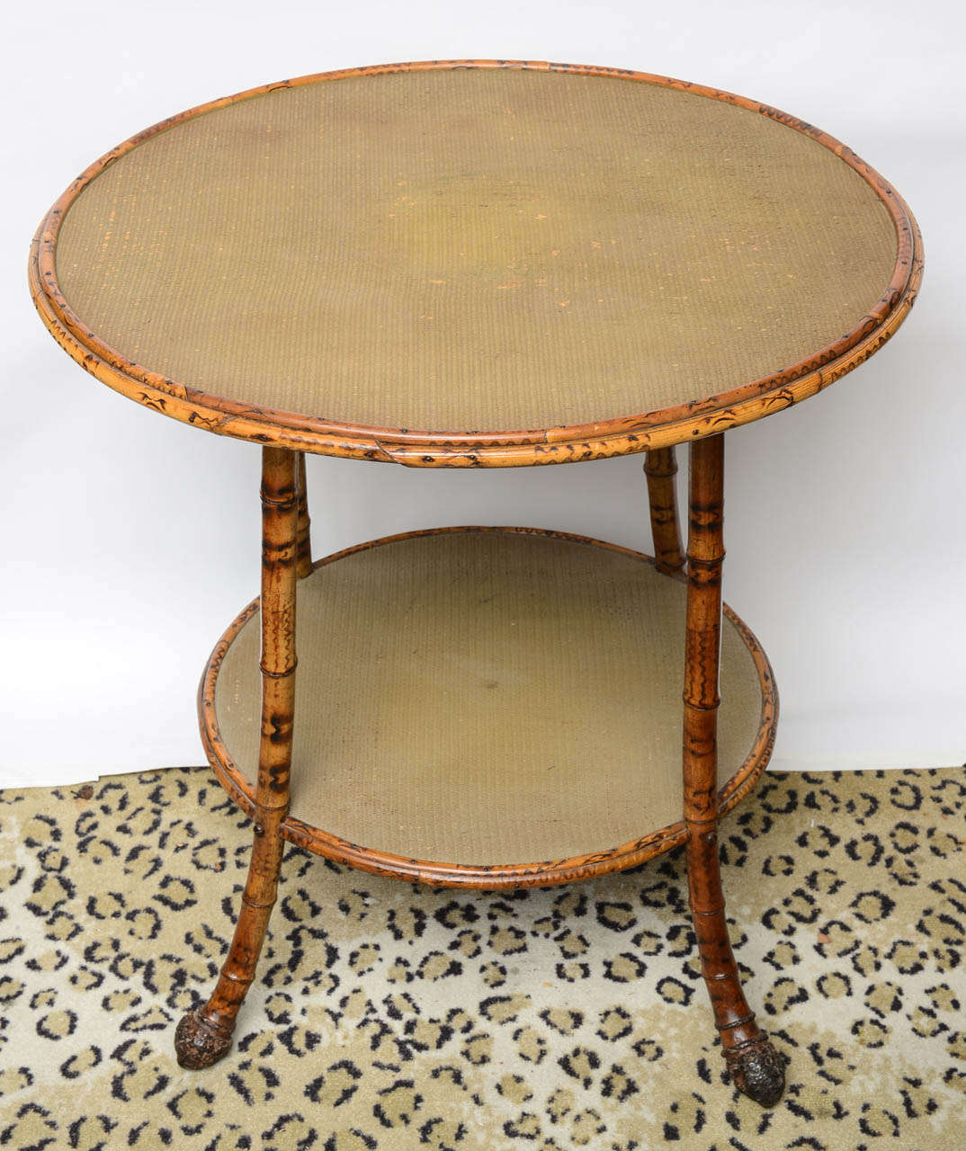 19th Century English Round Bamboo Table 3