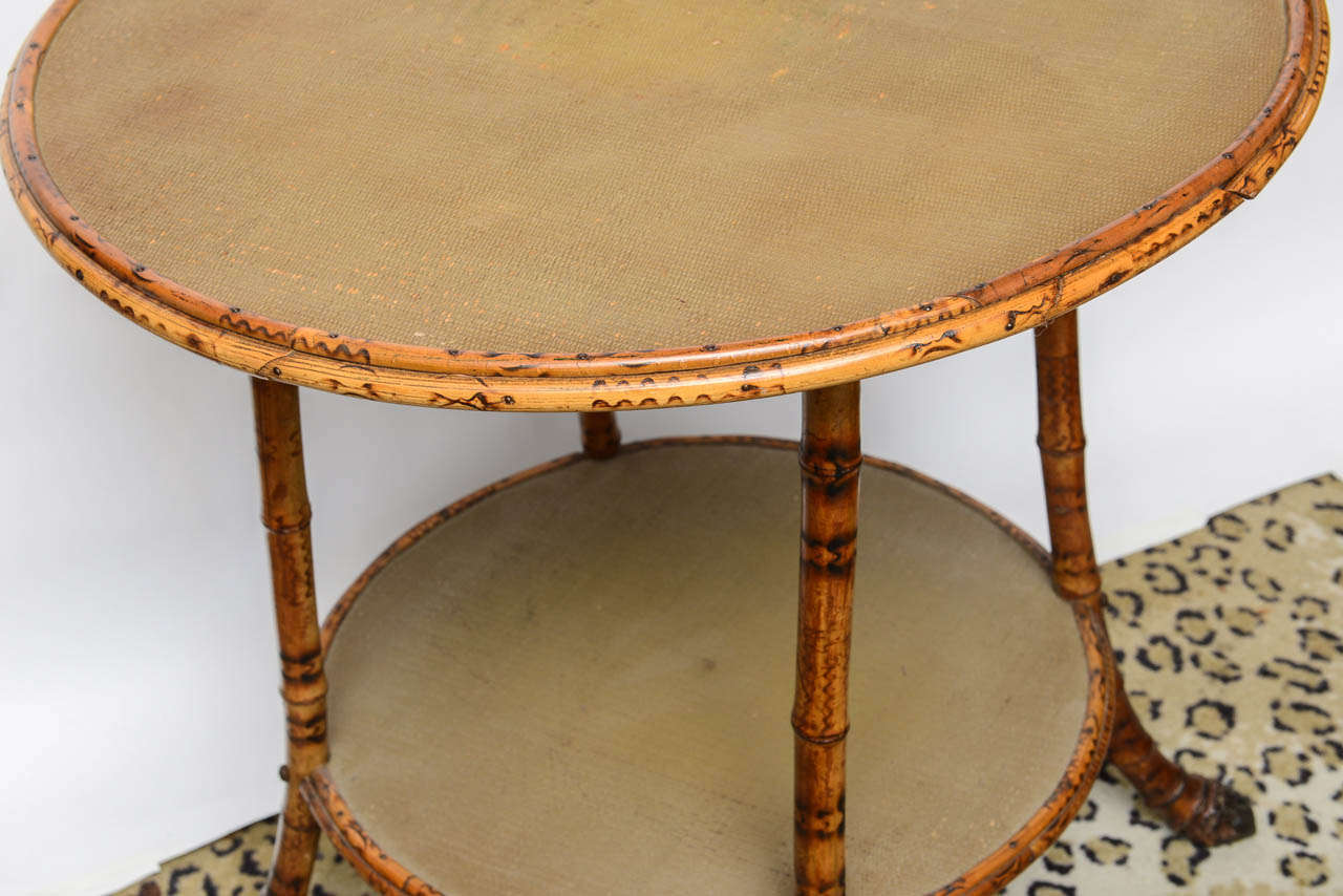 19th Century English Round Bamboo Table 6