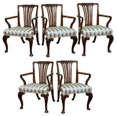 Superb Set of Ten 19th Century English Mahogany Dining Chairs