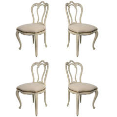 19th Century Set of Four Italian Side Chairs