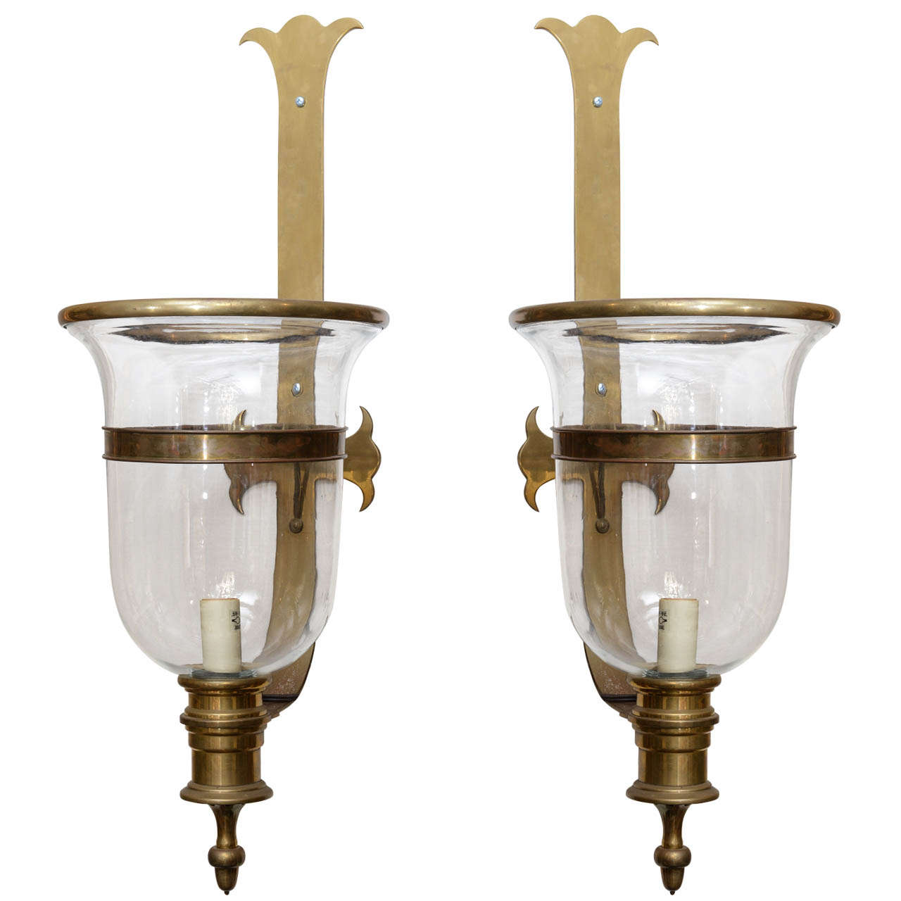 Pair of Vintage Chapman Brass Hurricane Lanterns at 1stDibs vintage