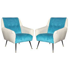 Pair of Armchairs by Gio Ponti Made in Milan, 1955