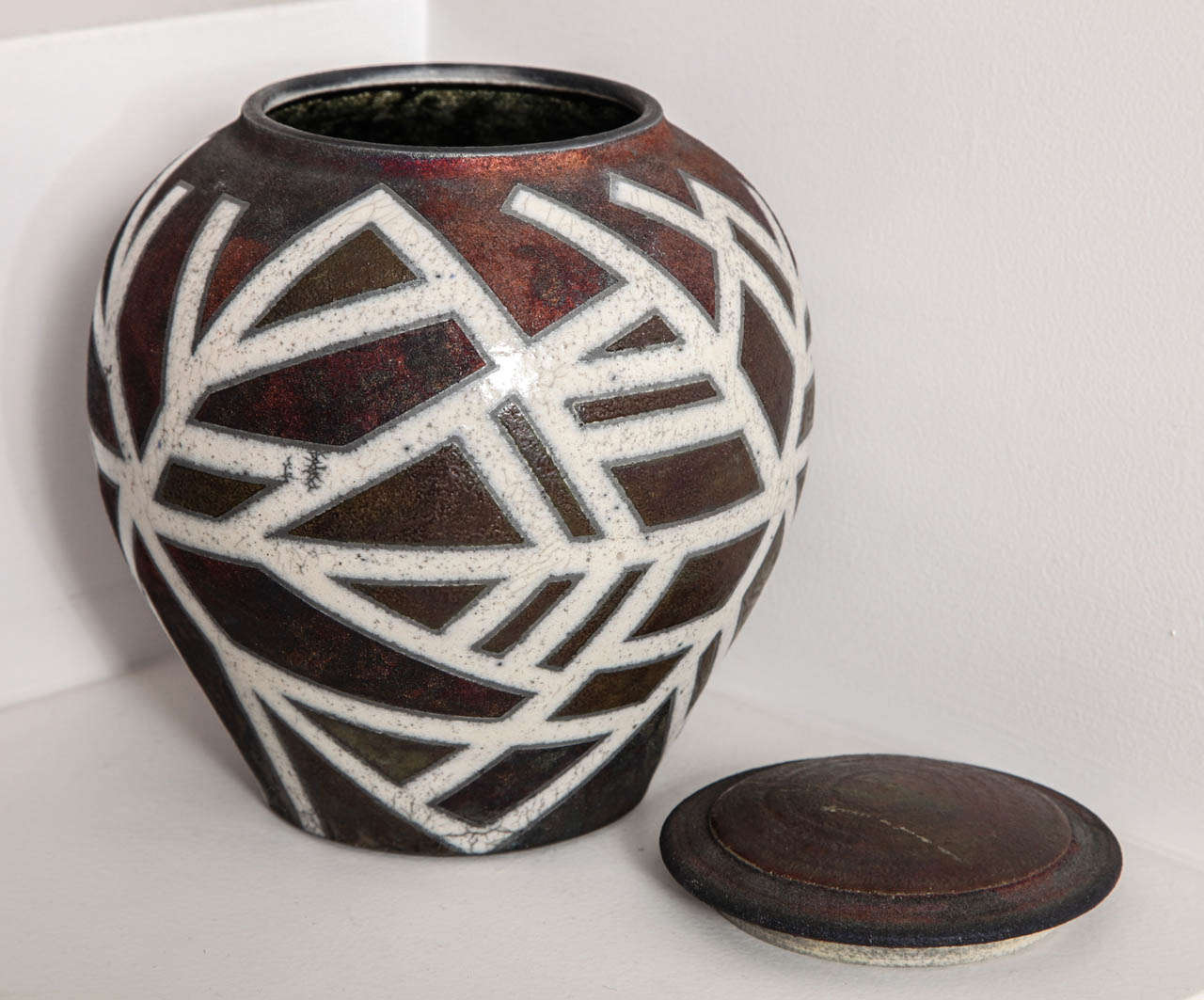American Deborah Slahta Covered Ceramic Jar