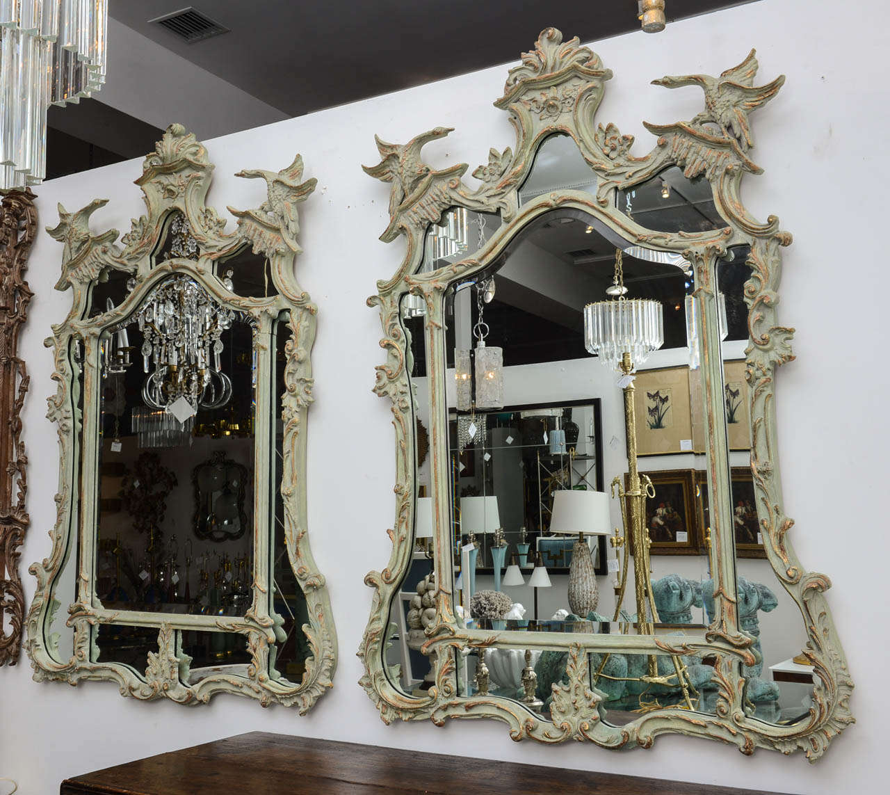 Pair of French Style Mirrors 2