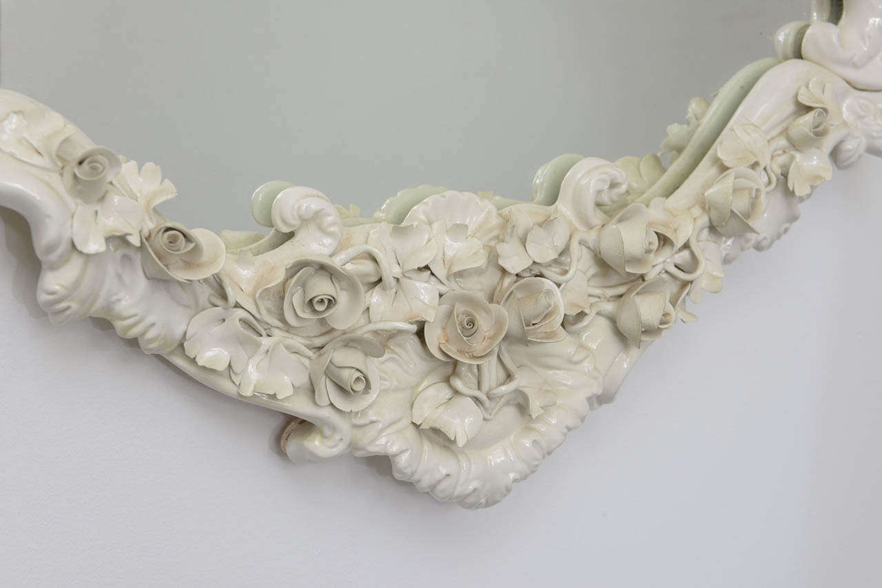 Mid-20th Century French Porcelain Mirror