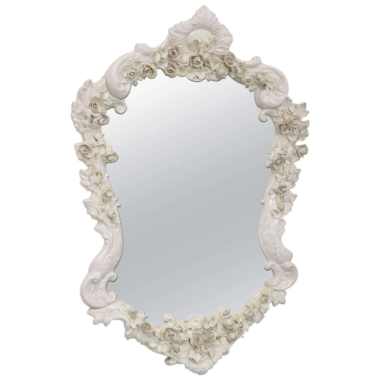French Porcelain Mirror