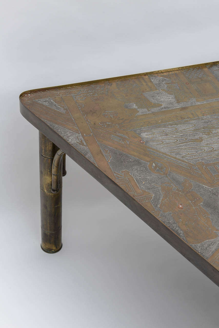 Unusual Bronze Laverne Table In Excellent Condition In West Palm Beach, FL