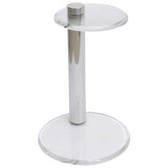 Lucite & Aluminum Floating Table