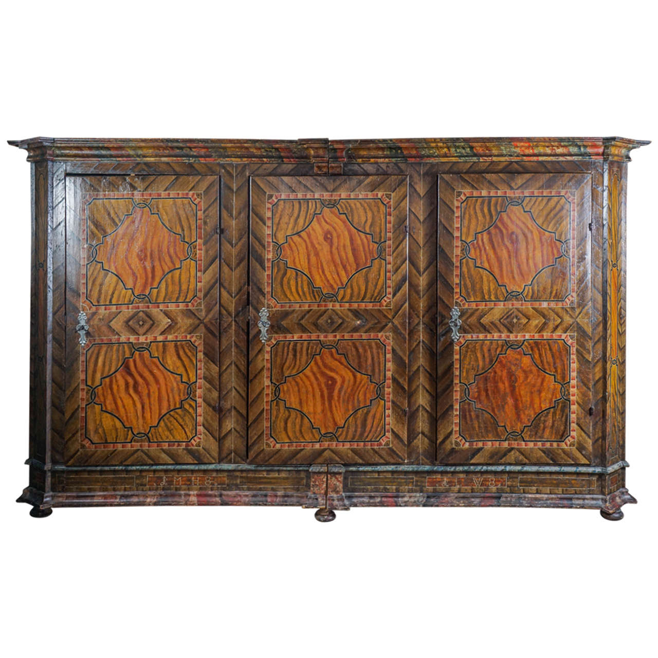 Late 19th Century Bavarian Armoire For Sale