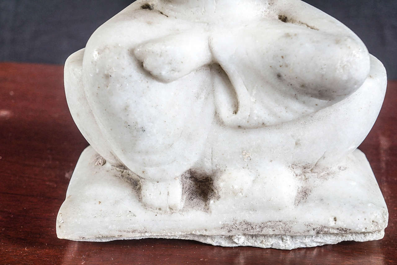 Early 20th Century Marble Female Goddess Sculpture For Sale 2