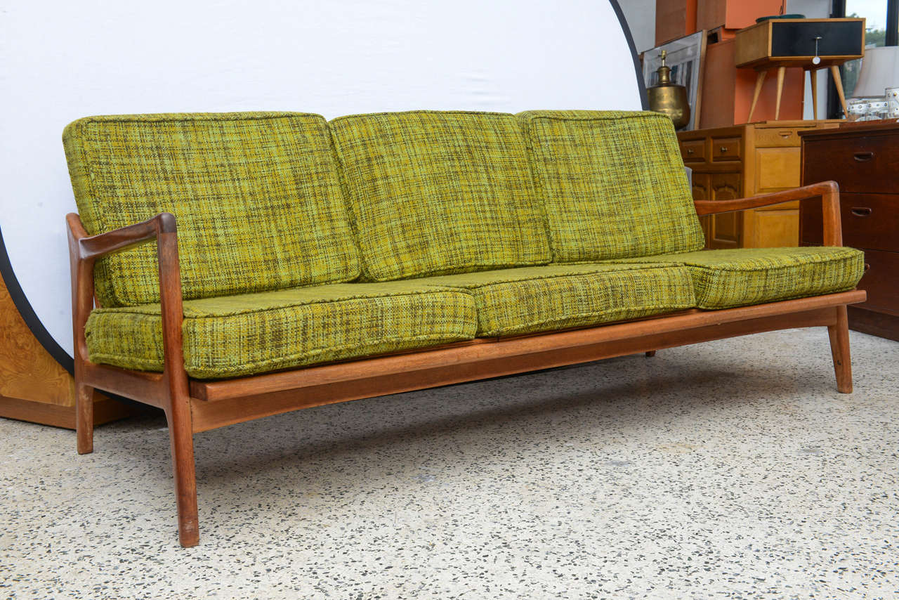 Beautiful Mid Century Modern Teak sofa.  1950s Denmark