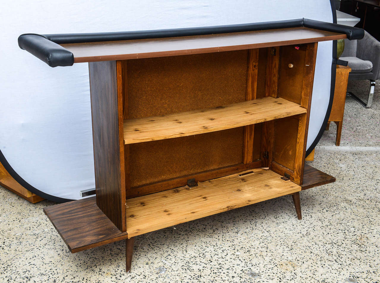 MCM Vintage Bar Set with Two Stools, America 1950s at 1stDibs mcm bar