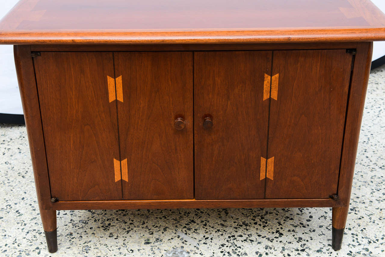 Inlaid Lane End Tables with Double Doors from Acclaim Series, USA 1960s