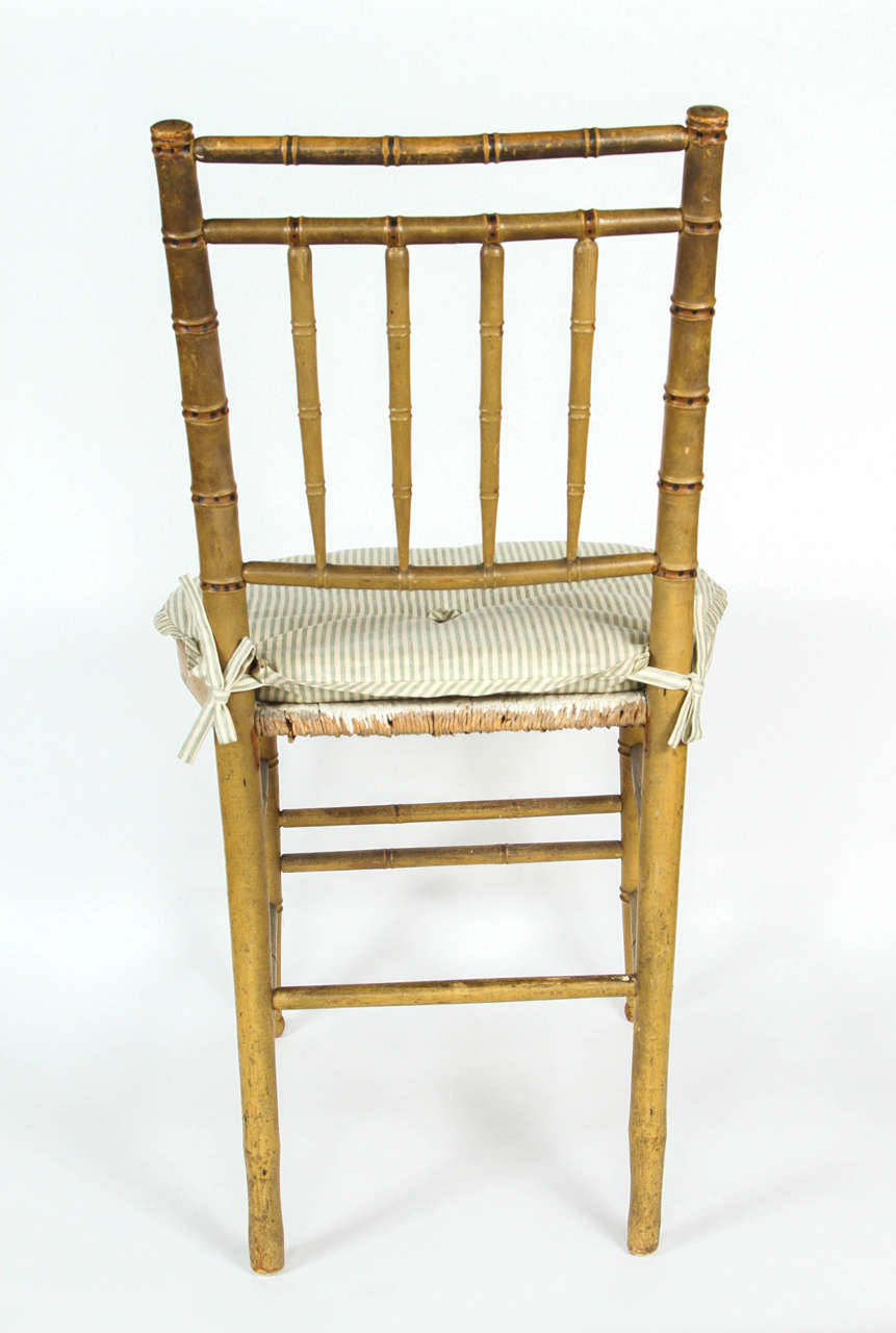 English Regency Faux Bamboo Side Chair 2