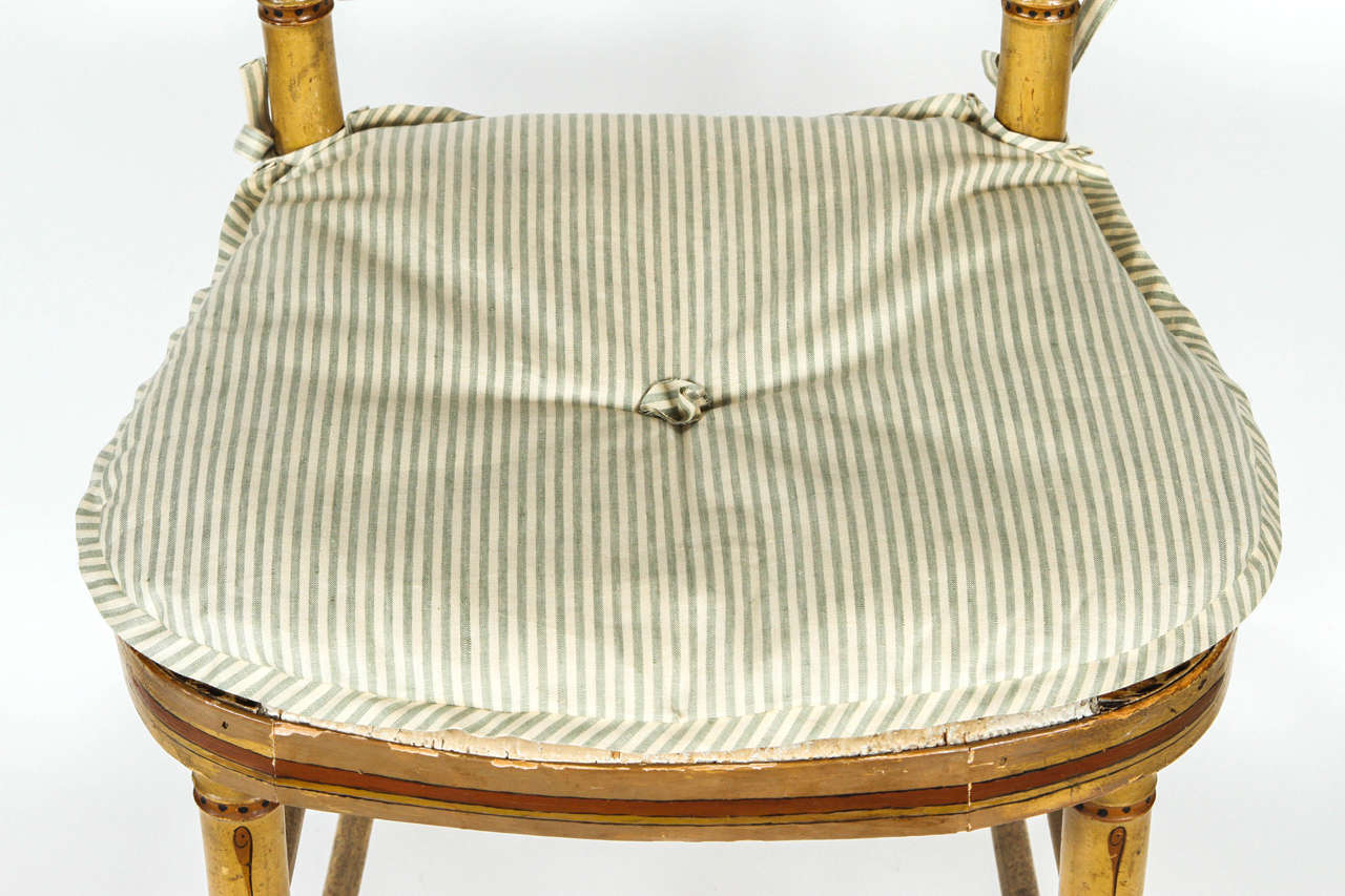 English Regency Faux Bamboo Side Chair 3