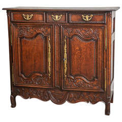 19th Century French Louis XV Style Bahut in Oak