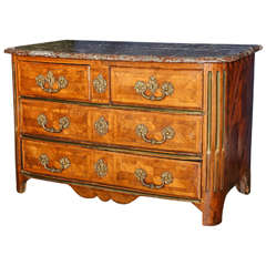 18th Century French Regency Commode with Marble Top 