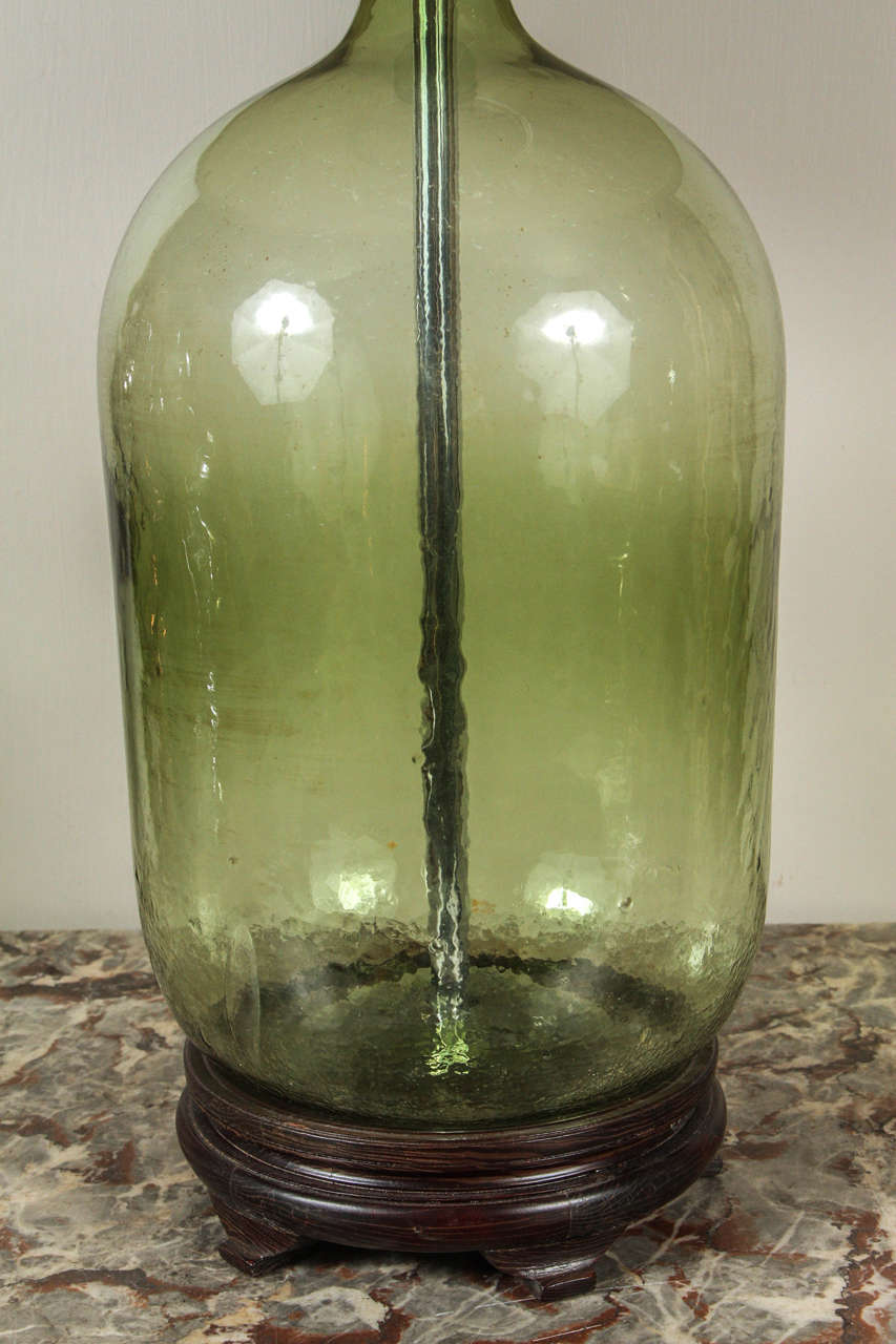 Blown Glass Glass Bottle Lamp