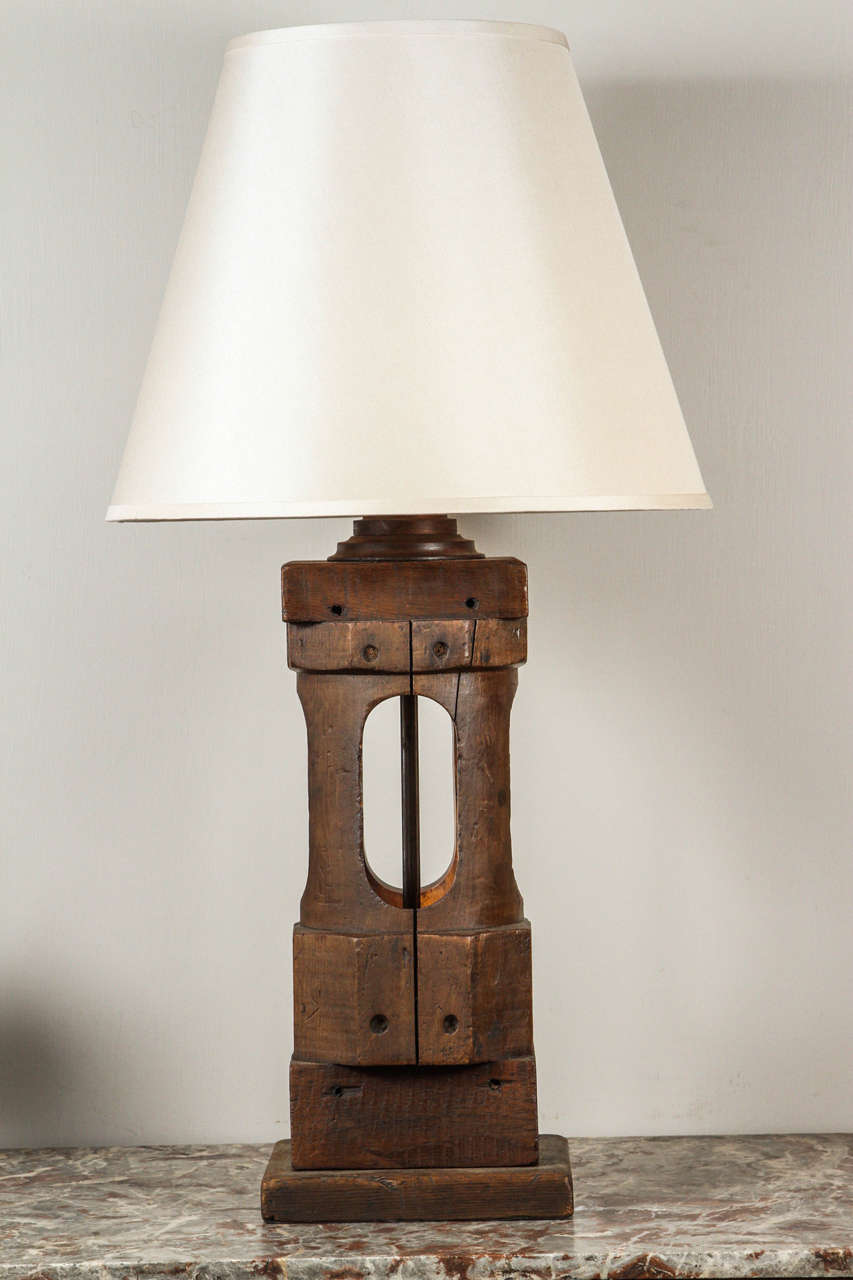 English Lamp base from ship port part (Shade sold separately)