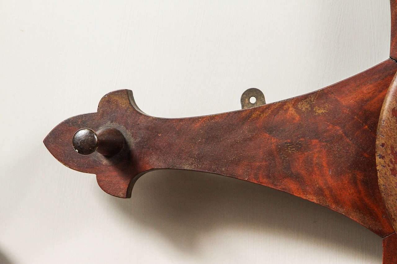 American Hat Rack with Mirror