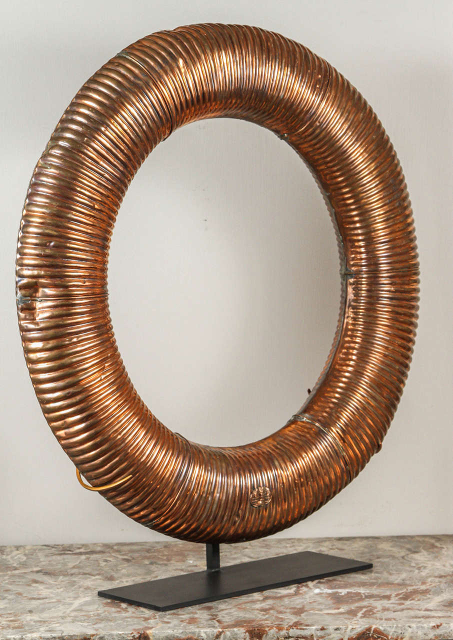 Copper Life Bouy on Stand