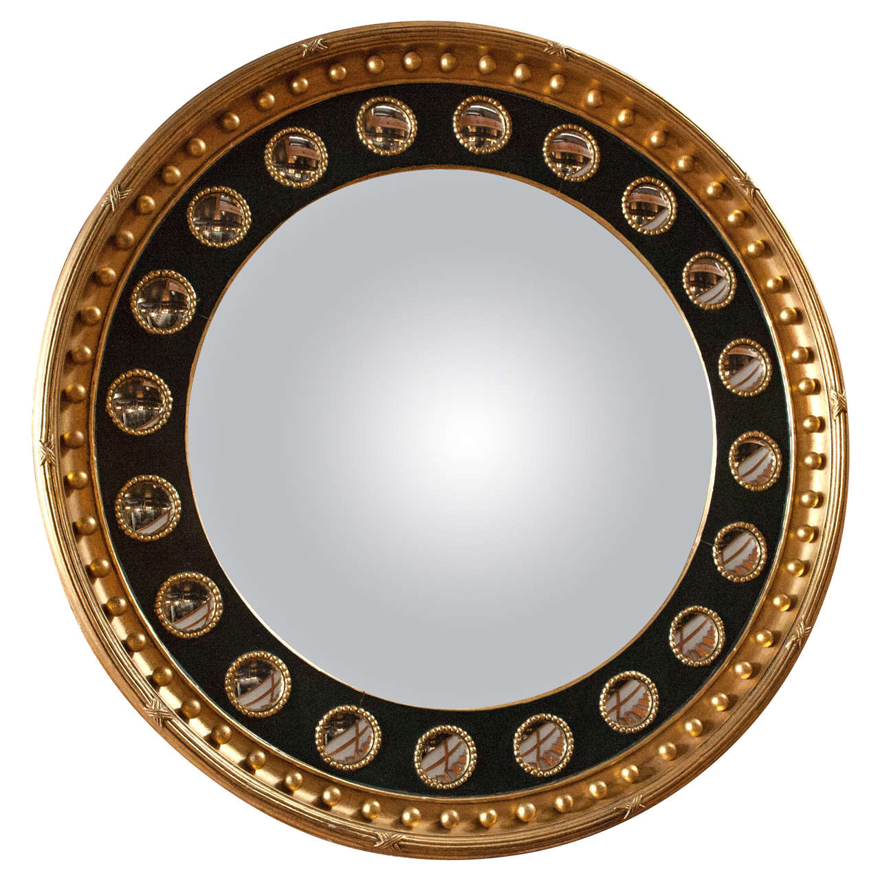 Unusual 20th Century Convex Mirror For Sale