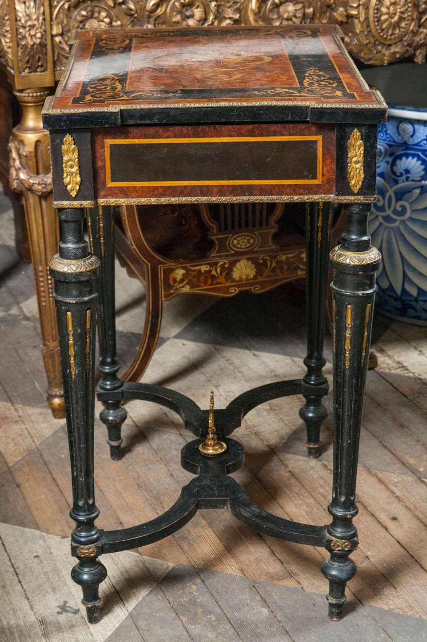 19th Century Lift Top Louis XVI Style Lady's Vanity For Sale