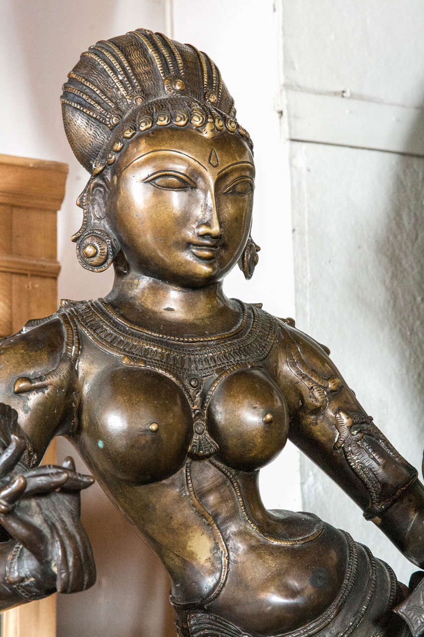 bronze indian statue