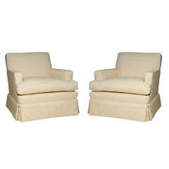 Pair Vintage Club Chairs