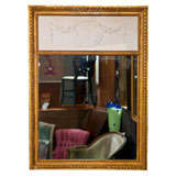 Louis XVI Style Gilded Wall Mirror with Bisque Insert