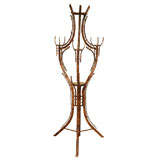 Antique English Tripod shaped Bamboo Hat rack