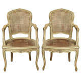 Antique Pair Early 19th Century French Arm Chairs