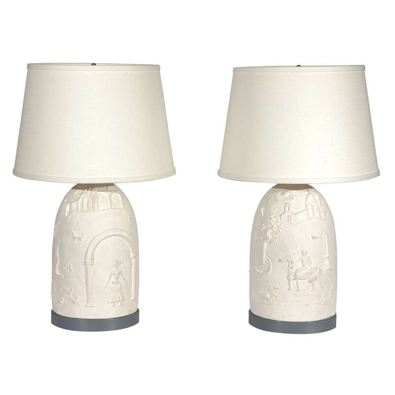A Very Important Pair of Lamps by Edgar Miller