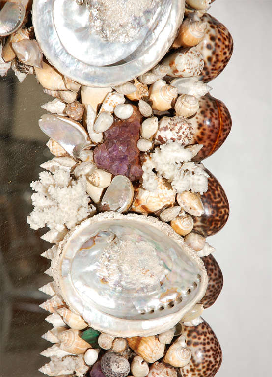 Shell and Gem Encrusted Mirror by Anthony Redmile 1