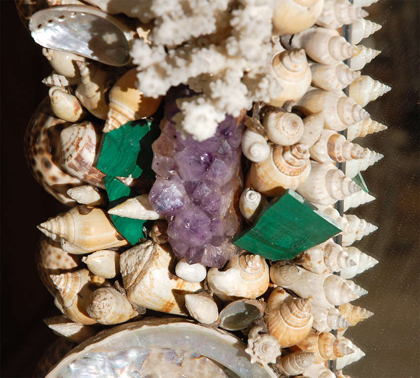 Shell and Gem Encrusted Mirror by Anthony Redmile 2
