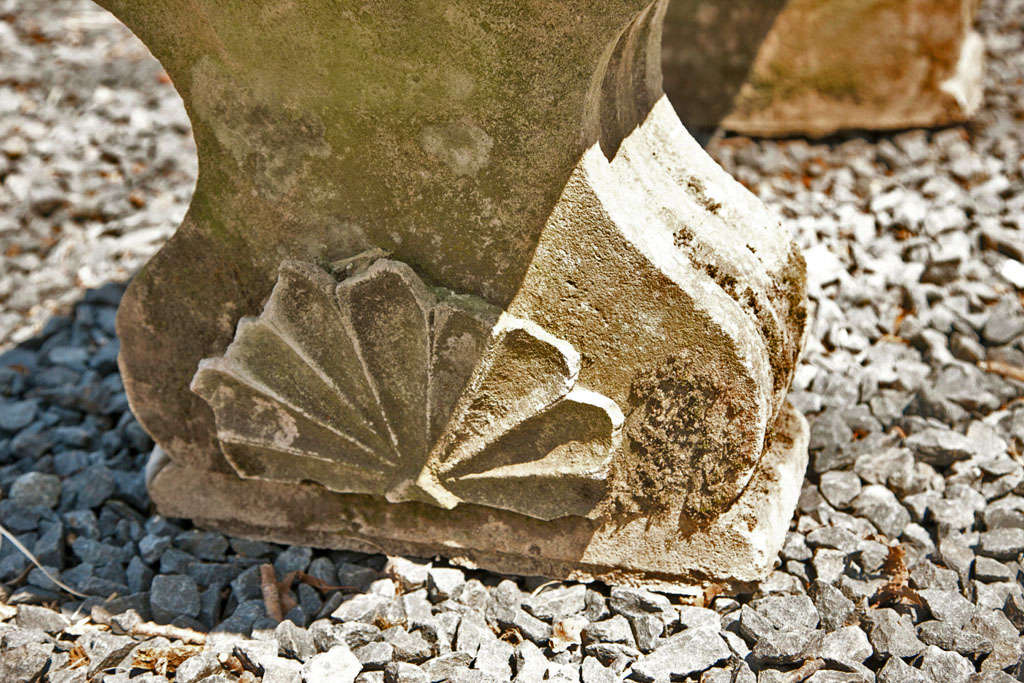 19th Century Unusual Long Limestone Bench For Sale