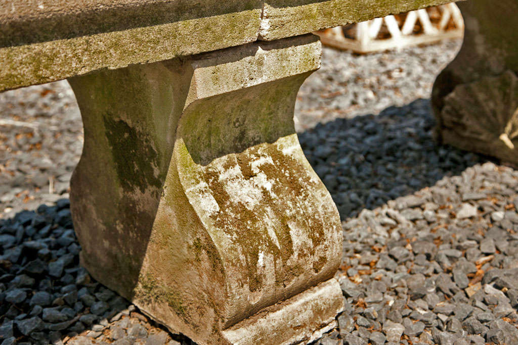 Unusual Long Limestone Bench For Sale 2