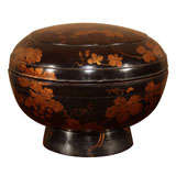 Japanese Lacquered Wood Storage Box