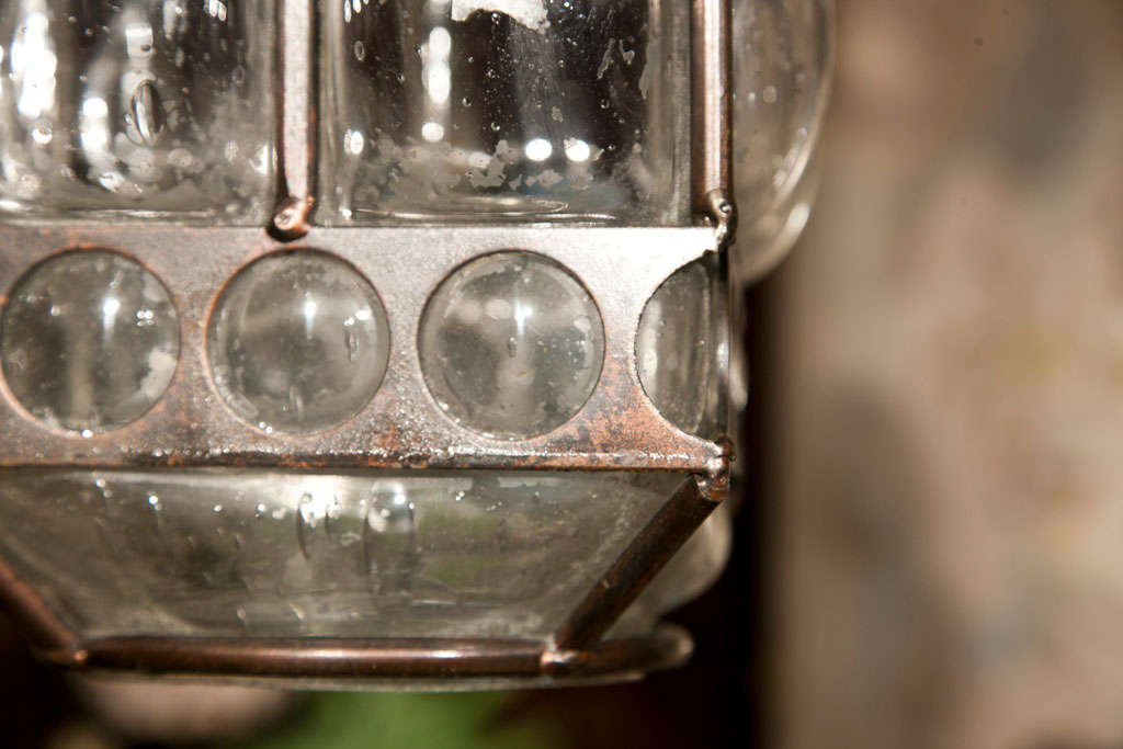 Two Italian Blown Glass Pendant Lights In Excellent Condition For Sale In Stamford, CT