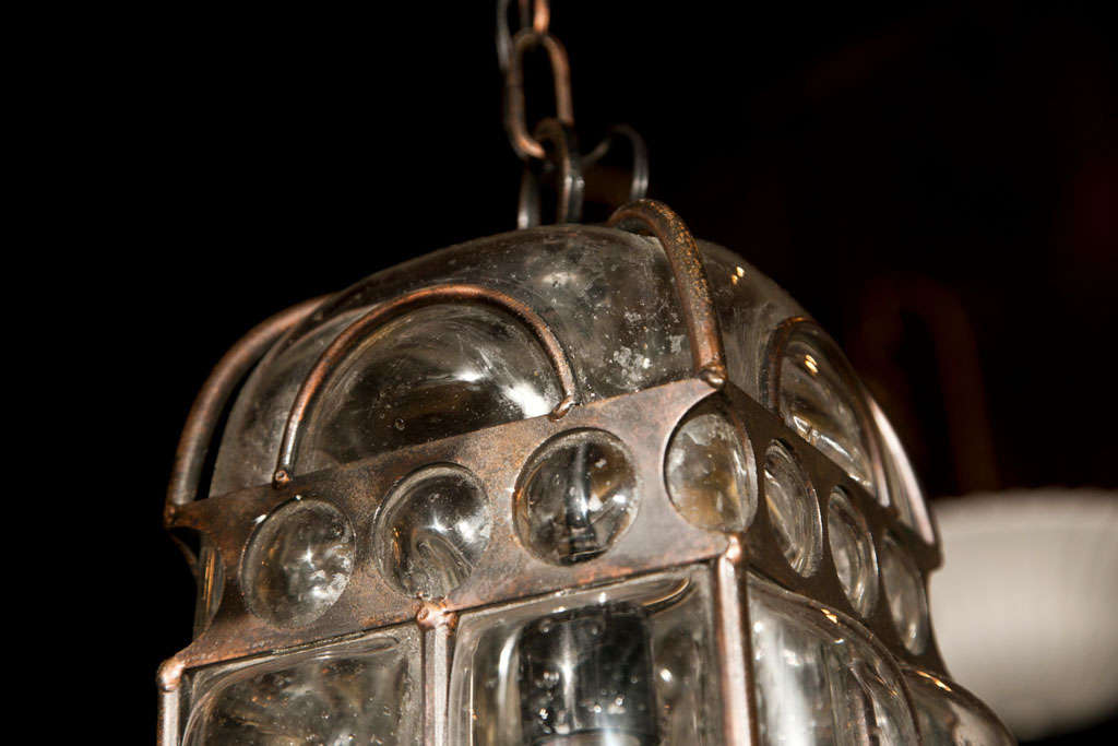 Two Italian Blown Glass Pendant Lights For Sale 3