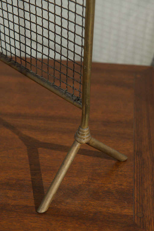 Antique Brass Fire Screen 2